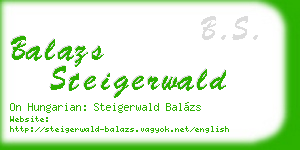 balazs steigerwald business card